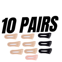 10 Pairs (6 Beige, 3 Black, 1 Pink)