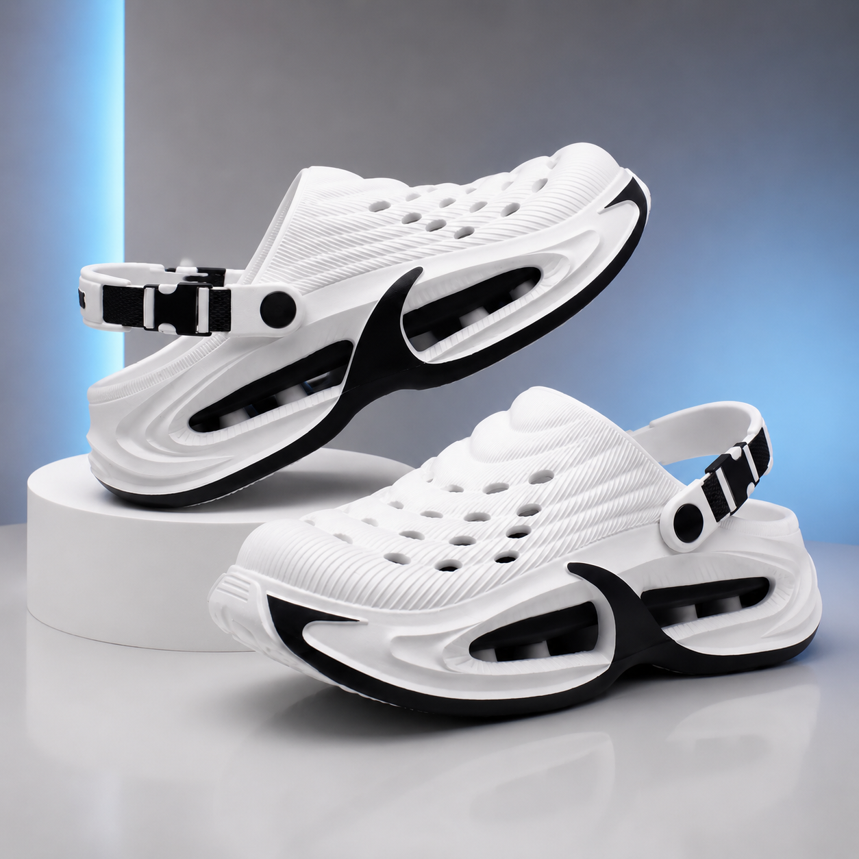 AeroCloud sandal angle view showing thick platform sole
