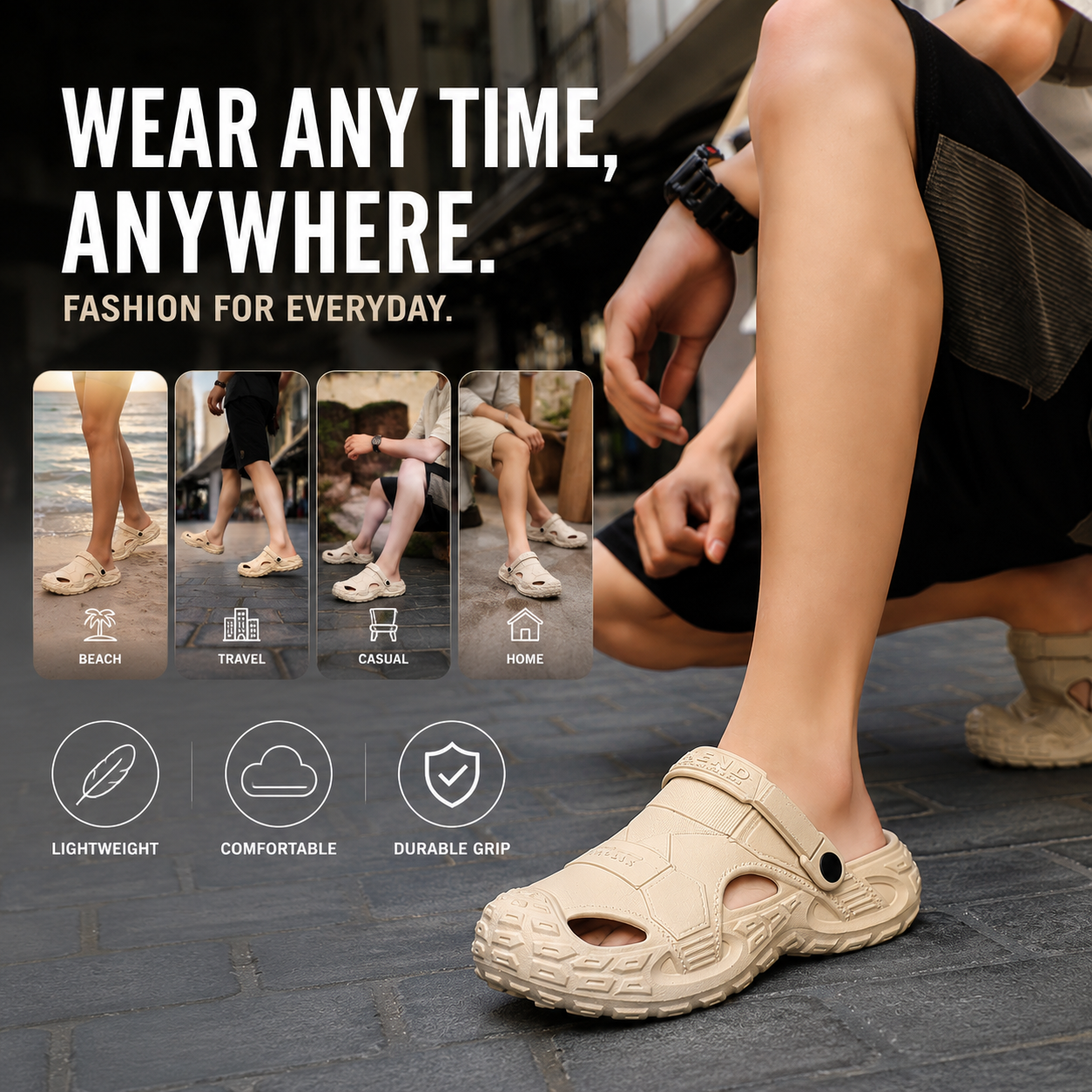 Sootheez Men’s TerraGrip™ All-Terrain Comfort Sandals