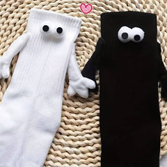 2 Pairs of Hand Holding Socks (1 Black & 1 White)