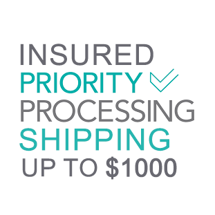 Skip the Line (Priority Processing) Insured Shipping up to $1000