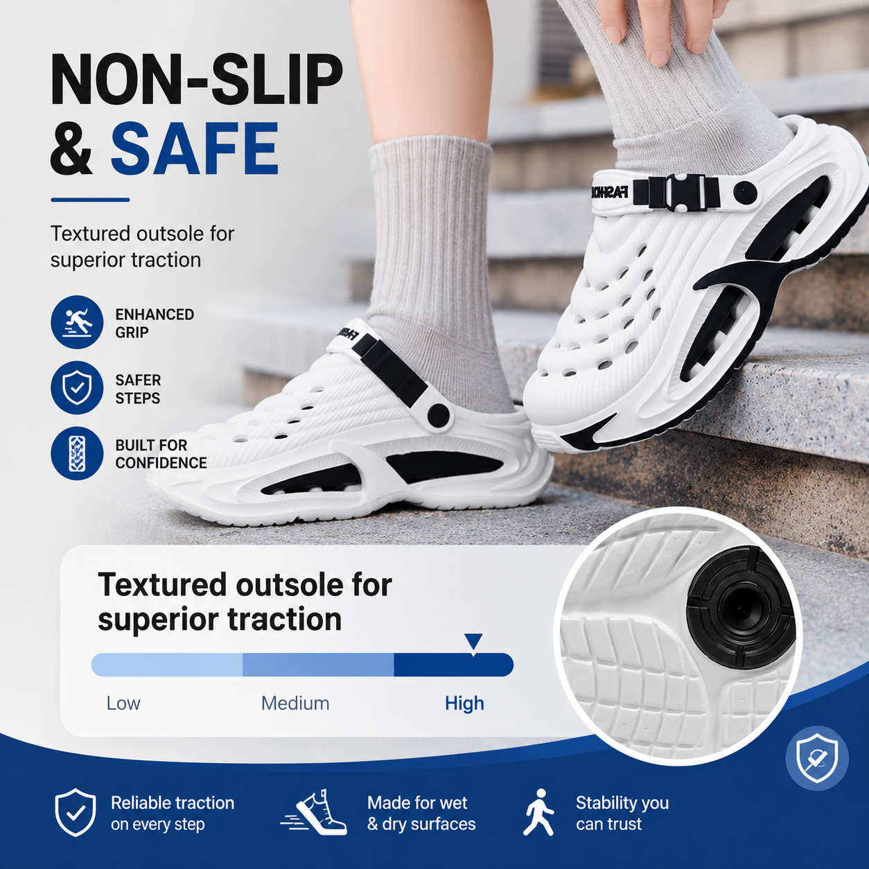 AeroCloud all-terrain sole detail