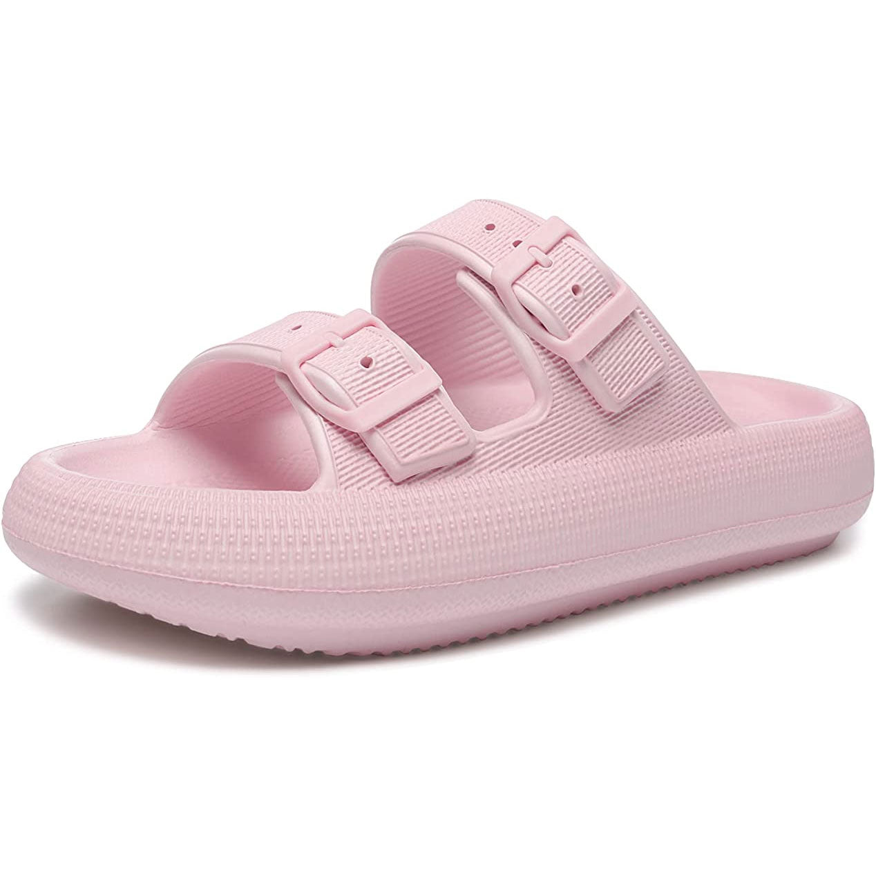 Hengde Slide Sandals Woman's Flip Flops Chevron Blue or Pink Size 6.5, 7,  7.5, 8