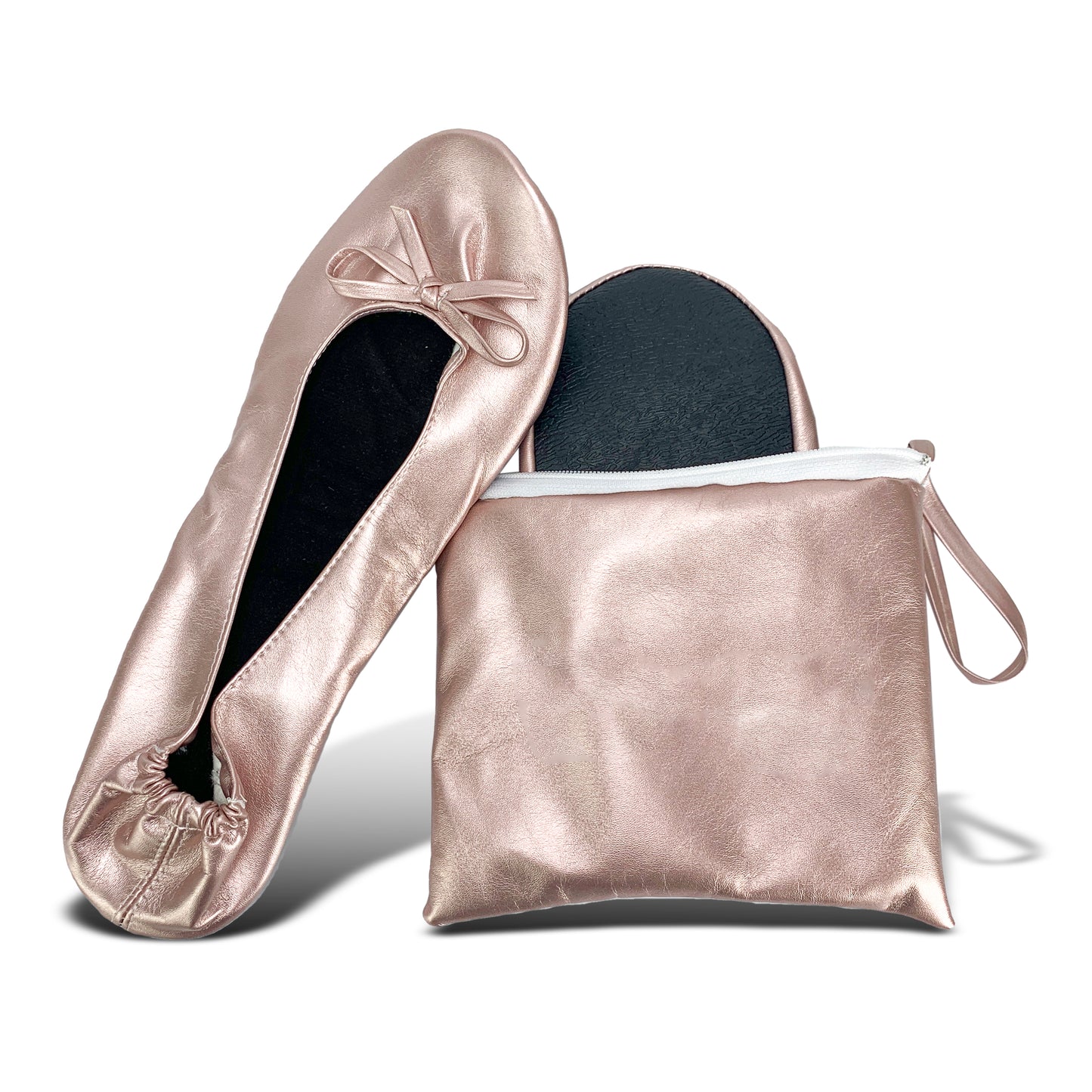 Women's Foldable Ballet Flats 5.5-6.5 / Pink